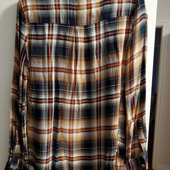 NWT Abercombie & Fitch Plaid botton up shirt size xs small - Picture 5 of 6